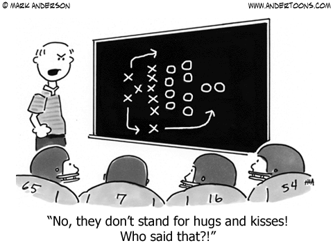 No, they don't stand for hugs and kisses! Who said that?!
